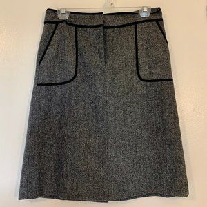 Loft wool tweed A-Line skirt